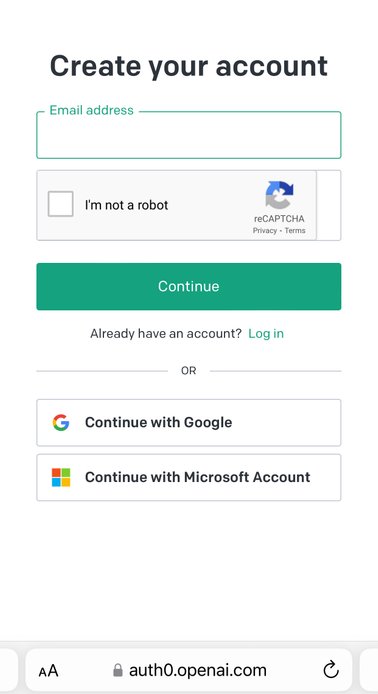 ChatGPT Hesabı Oluştur